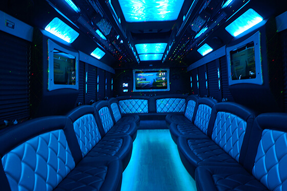 34-passenger party buses